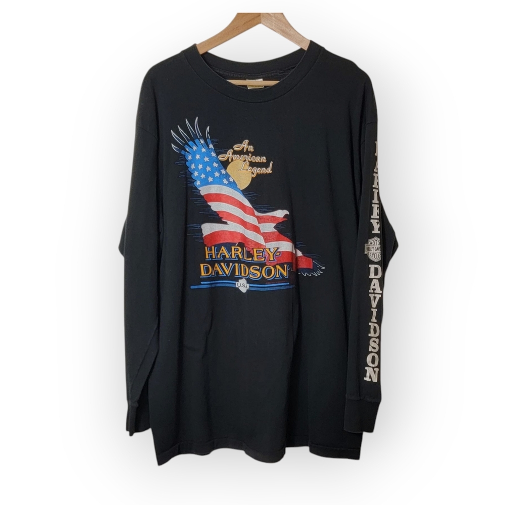 Vintage 80s 1989 Harley-Davidson An American Legend Longsleeve XXL